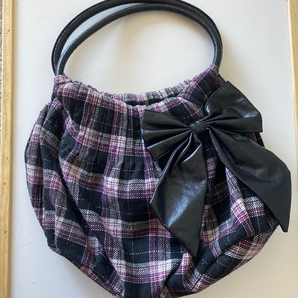 Handbags - Cute flannel purse with bow!
